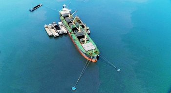 M/V Julia Oldendorff transshipment at Buoys Haivanship-BP4 (Go Gia - Vung Tau Vietnam)