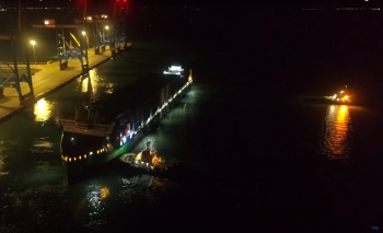 Haivanship Facilitates Nighttime Unberthing of MV CMA CGM ALHAMBRA at Gemalink Port