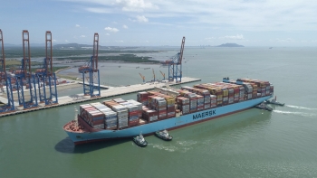 Escorting & Assisting M.V Merete Maersk berthing & unberthing at Gemalink Terminal