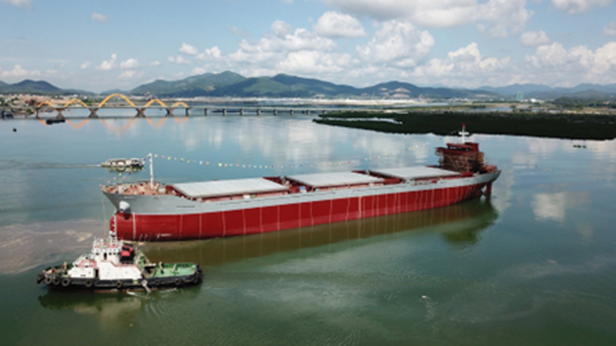 Discharging coal in vietnam